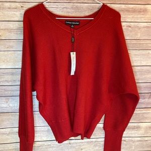 NWT Red Catherine Malandrino Sweater Size M